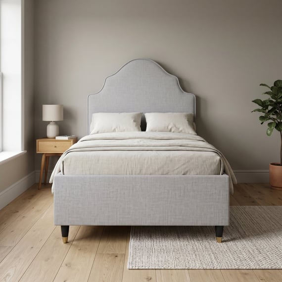 Monterey Light Grey Single Bed