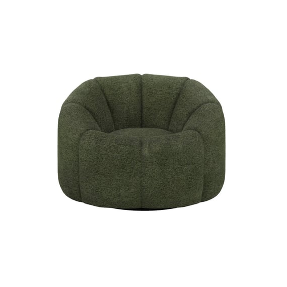 nao basil green swivel chair front