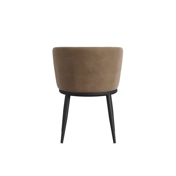 nova mole velvet dining chair back