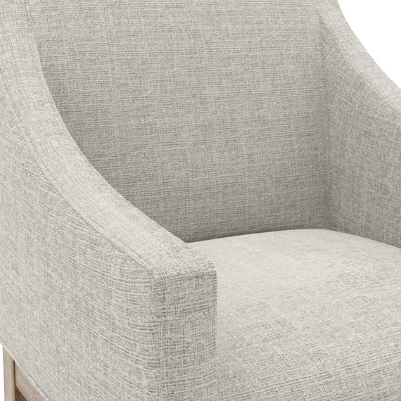 piper bisque dining chair close up