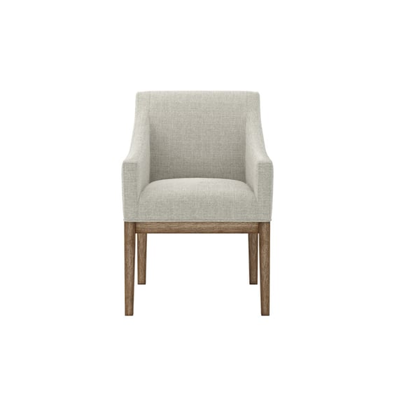 piper bisque dining chair front