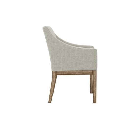 piper bisque dining chair side