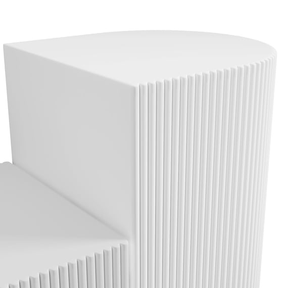 reed white side table close up