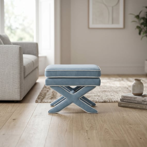 Rhode Ice Blue Stool