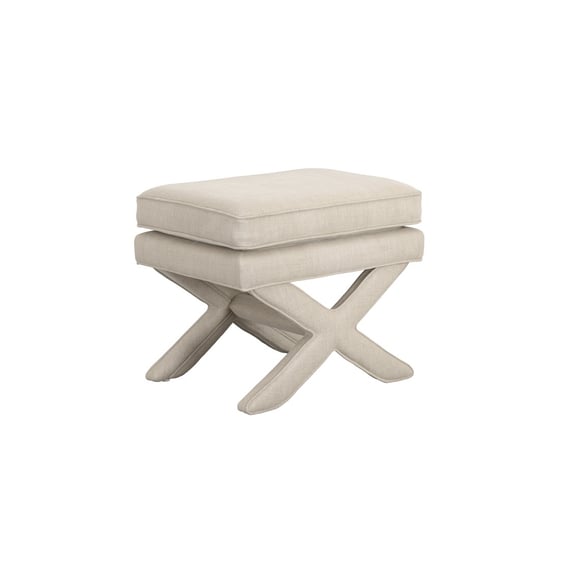 rhode stone linen stool angle