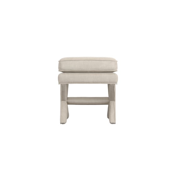 rhode stone linen stool side