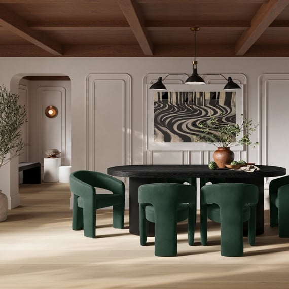Rina Black Dining Table