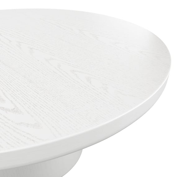 rumi white coffee table close up