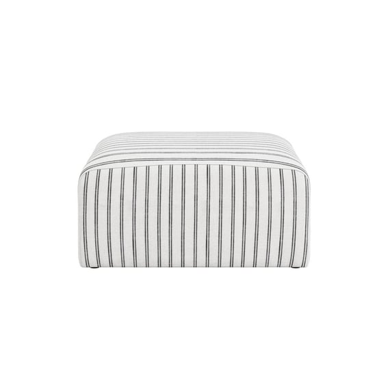 ryder chalk stripe pouffe front