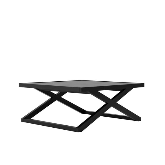 sage black coffee table small angle