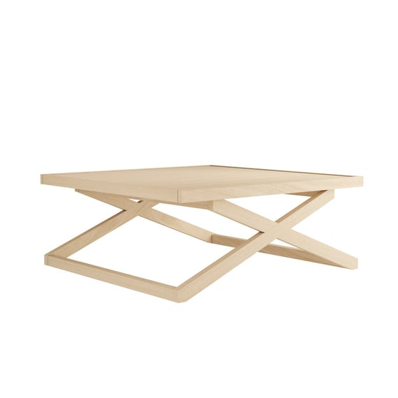 sage blonde oak coffee table large angle
