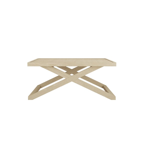 sage blonde oak coffee table small front