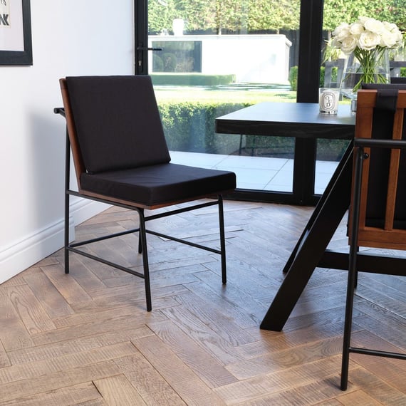 scout onyx dining chair front
