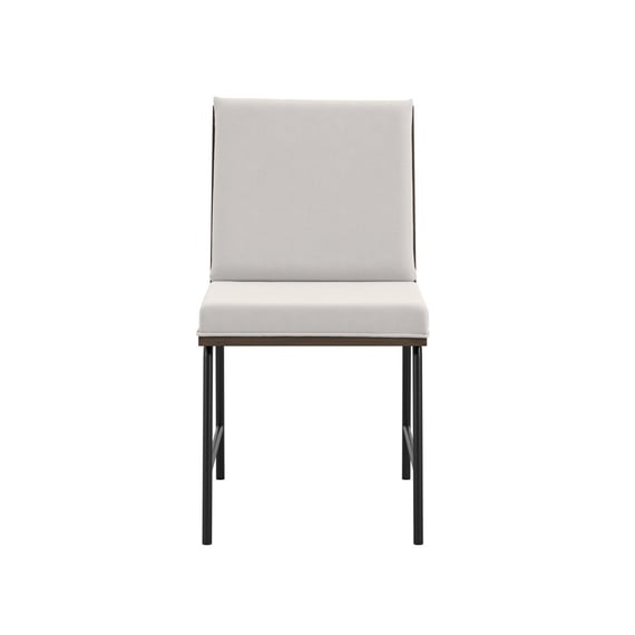 scout white dining chair front view