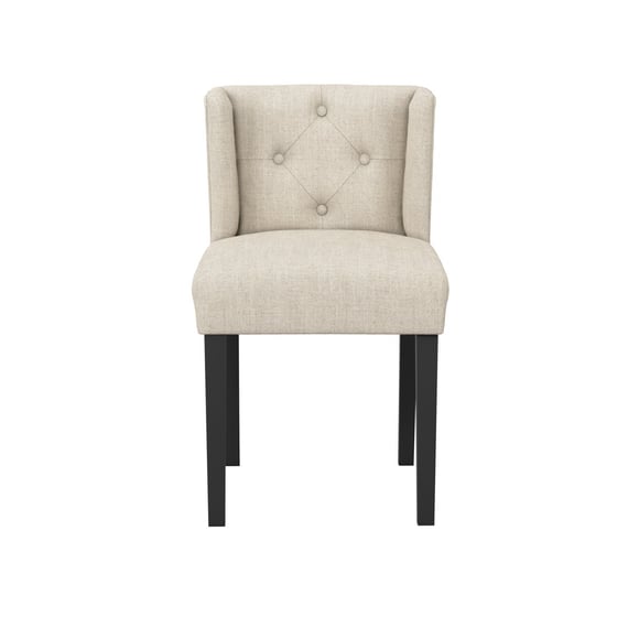 shay stone winged dining chair front