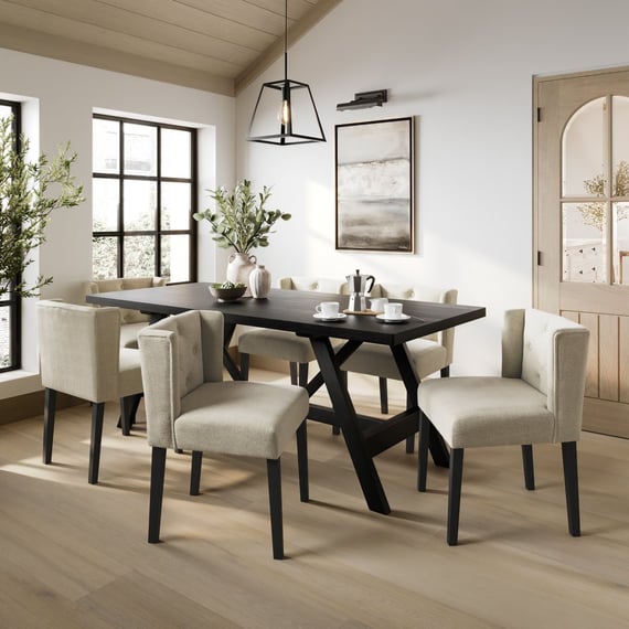 shay stone winged dining chair lifestyle