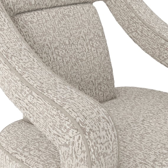 sofia beige accent chair close up