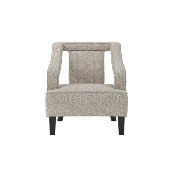 sofia beige accent chair front