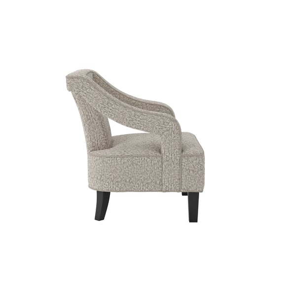 sofia beige accent chair side