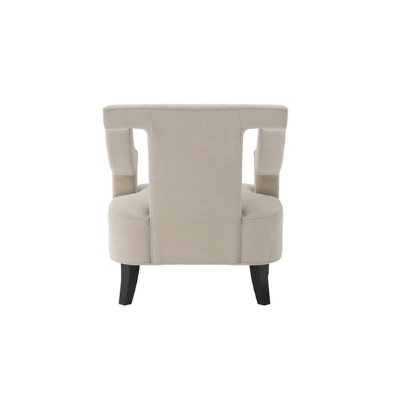 sofia ivory accent chair back