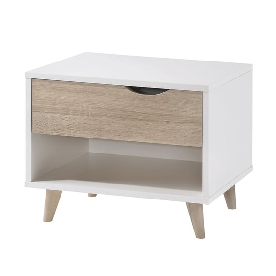 Stockholm White Oak Bedside Cabinet