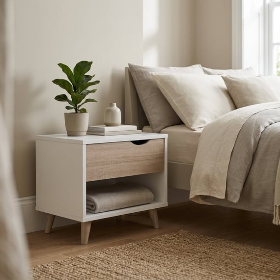 Stockholm 1 Dr Bedside Cabinet
