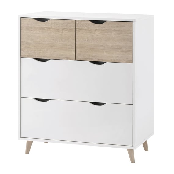 Stockholm White Oak Chest of Drawers