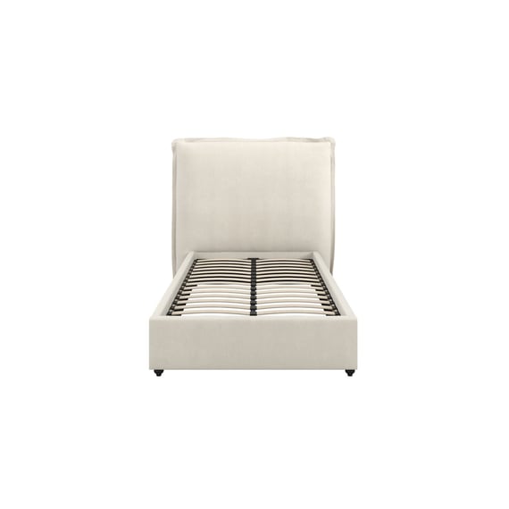 sunday ivory fabric single bed front
