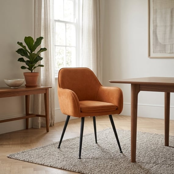 Tara Burnt Rust Dining Chair