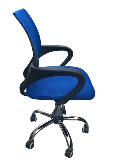 tate blue mesh office chair front