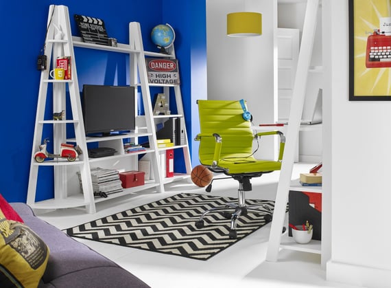 tiva white ladder furniture room set
