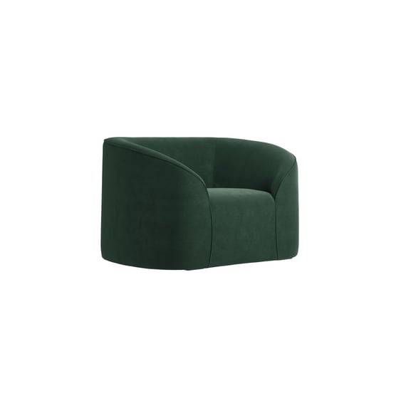 zuma forest green velvet armchair angle