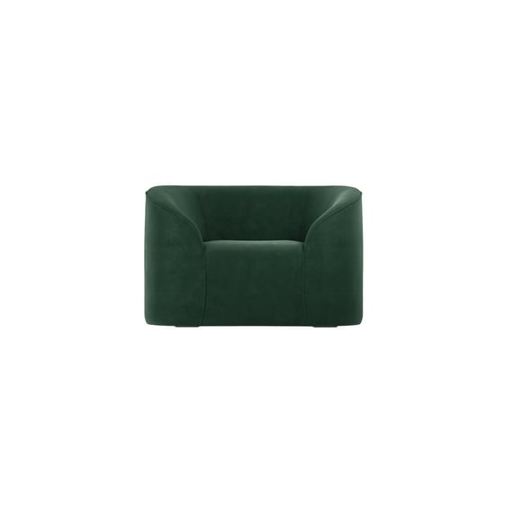 zuma forest green velvet armchair front