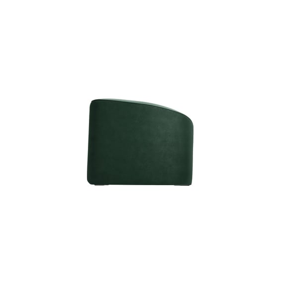 zuma forest green velvet armchair side