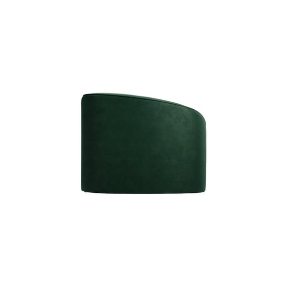 zuma forest green velvet sofa side