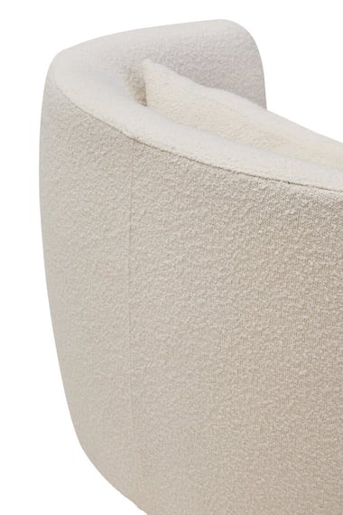 Bruge Textured Cream Curved Chair