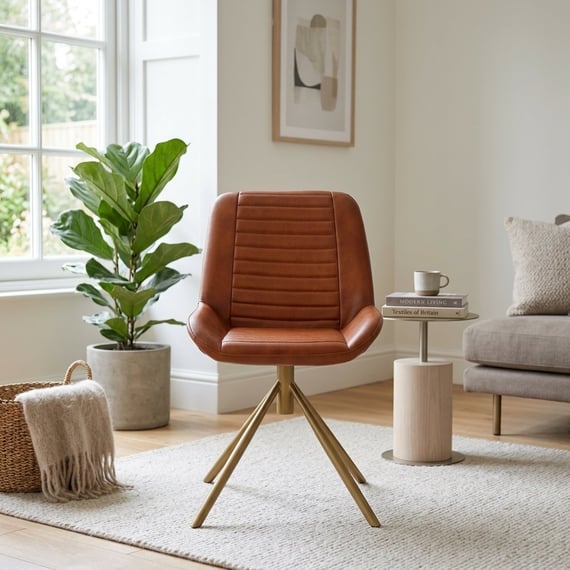 Buffalo Tan Leather Chair