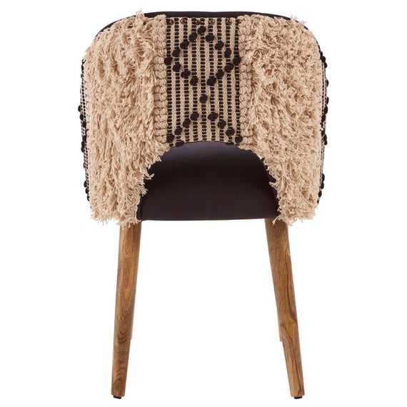 Cefena Black and White Moroccan Design Chair