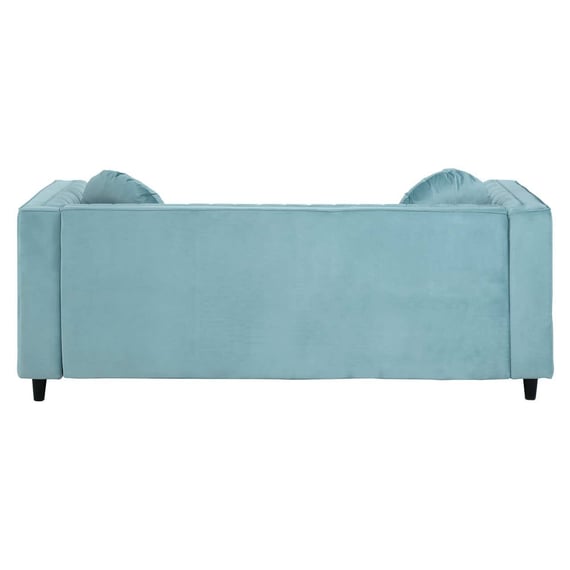 Farah Three Seater Pastel Green Velvet Sofa