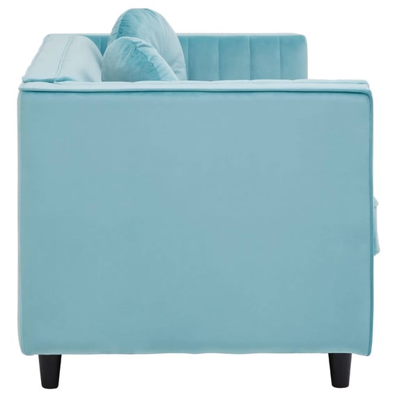 Farah Two Seat Green Velvet Sofa