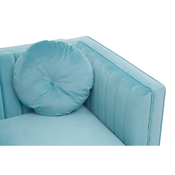 Farah Two Seat Green Velvet Sofa