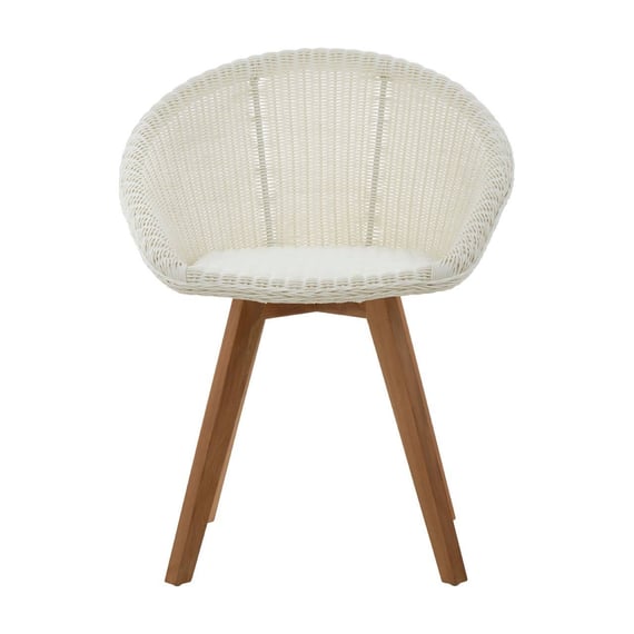 Lovina White Rattan Effect Dining Chair