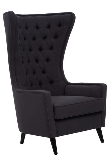 okCala Black Tufted Highback Chair