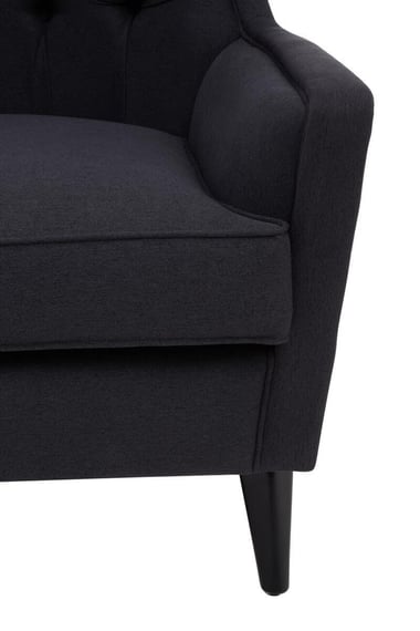 okCala Black Tufted Highback Chair