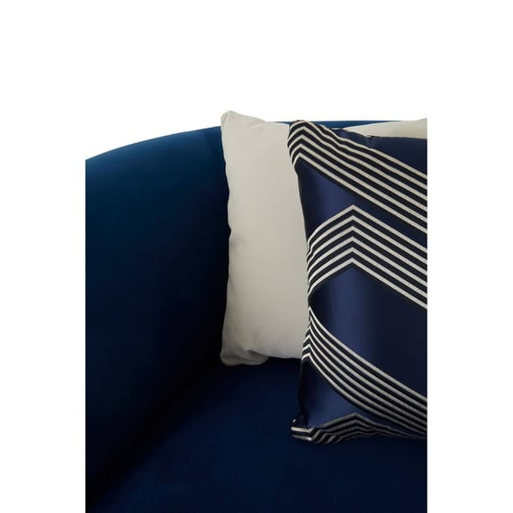 Renee 5 Seat Dark Blue Velvet Corner Sofa