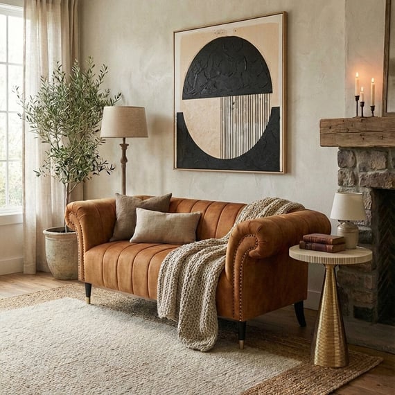 Siena Two Seat Gold Velvet Sofa