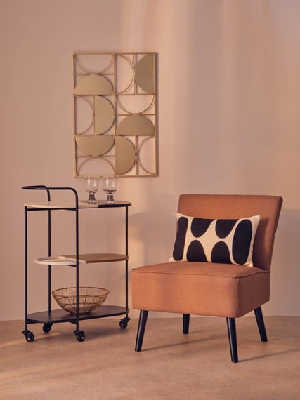 Stockholm Terracotta Fabric Chair