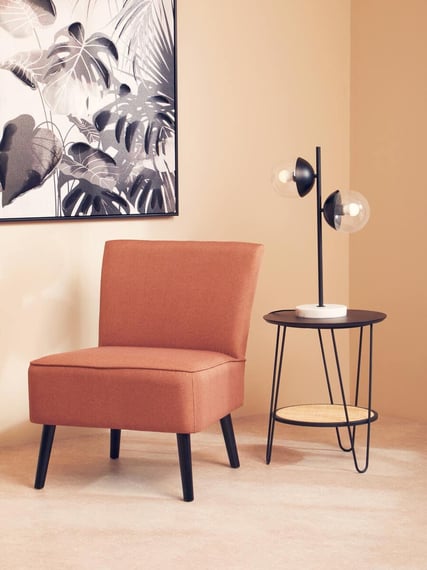 Stockholm Terracotta Fabric Chair