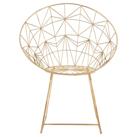 Templar Gold Frame Occasional Chair