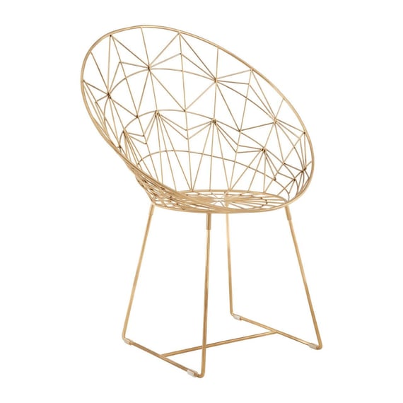 Templar Gold Frame Occasional Chair